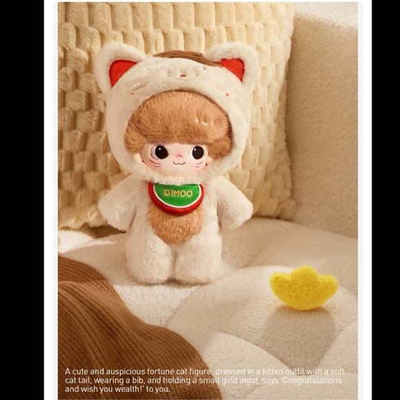 Pop art Dimoo Weaving Wonders Cotton Doll Lucky Cat Brand New Sealed Box - Picture 4 of 7